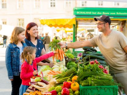 Samstags am Wochenmarkt