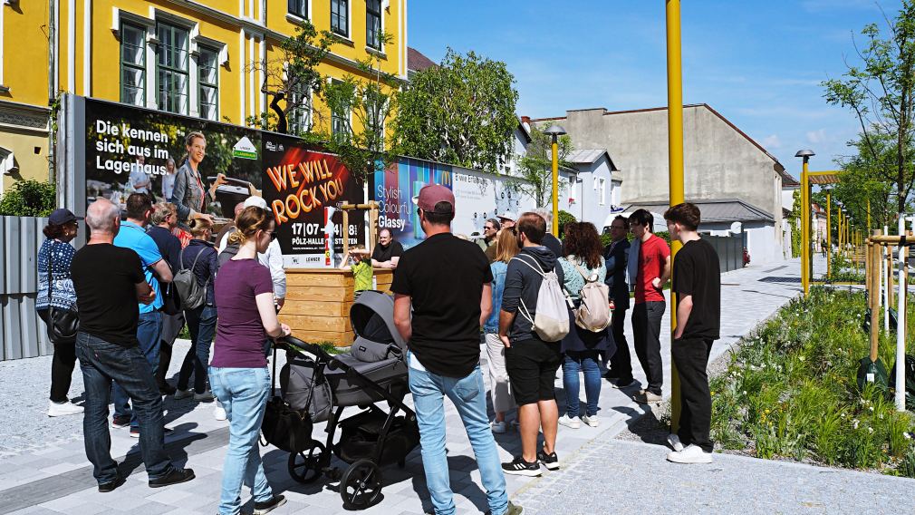 Ein Foto des neuen Promenadenrings zwischen Linzer Tor und Schulgasse. (Fot: Christian Krückel)