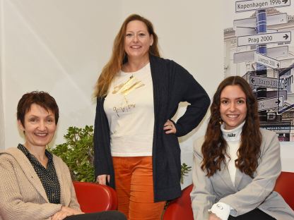 Ilse Knell, Martina Eigelsreiter und Mariella Schlossnagl vom Büro für Diversität der Stadt St. Pölten. (Foto: Josef Vorlaufer)