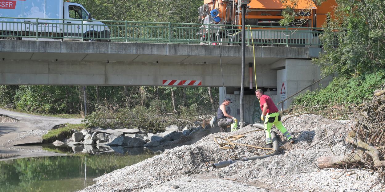 Im gesamten Stadtgebiet kam es zu schweren Schäden. (Foto: Josef Vorlaufer)