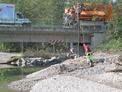 Im gesamten Stadtgebiet kam es zu schweren Schäden. (Foto: Josef Vorlaufer)