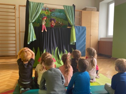 Kasperltheater im Kindergarten. Foto: Kiga Ratzersdorf