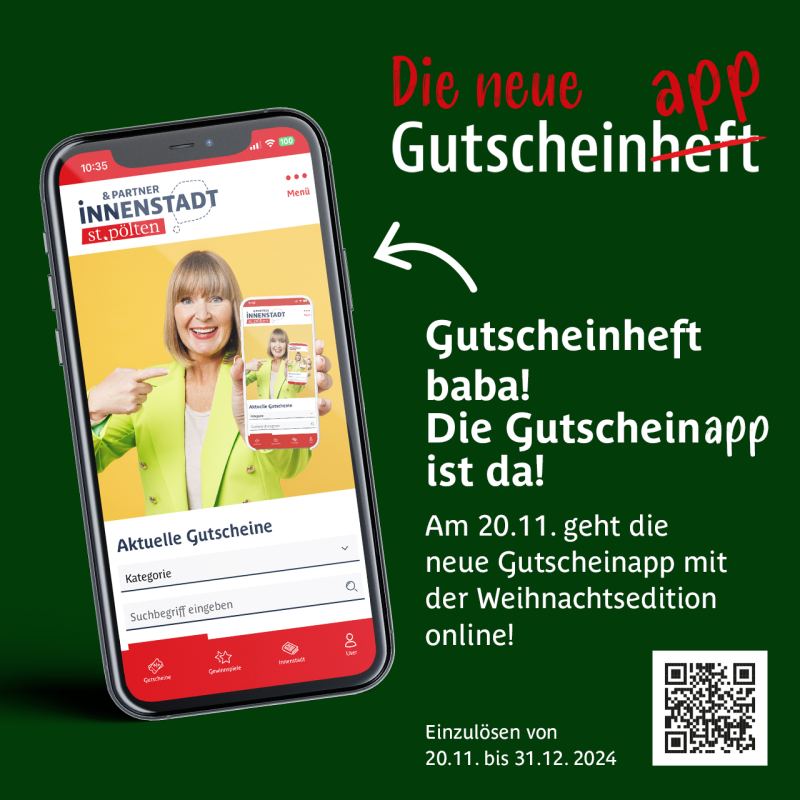 Gutscheine mit bis zu 50% Ermäßigung, tolle Gewinnspiele - du kannst dich kostenlos auf deinem Smartphone anmelden. Die Gutscheine sind ab 20.11.2024 frei geschaltet. 