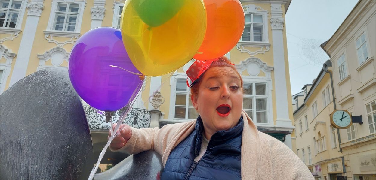 Polly plauscht über den Fasching in St. Pölten, Foto: Rlebnisreich