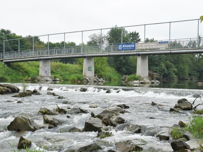 Kiwanis Brücke über die Traisen im Norden St. Pöltens. (Foto: Josef Vorlaufer)