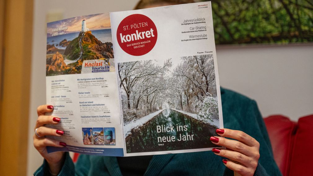 Das neue St. Pölten Konkret Magazin. (Foto: Christian Krückel)