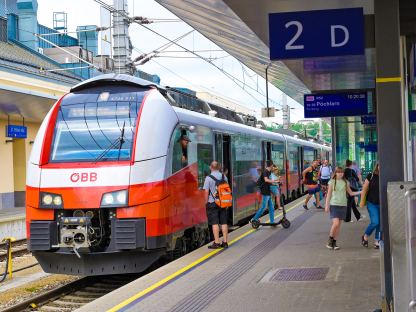 Foto von einem Zug im Bahnhof. (Foto: Vorlaufer)