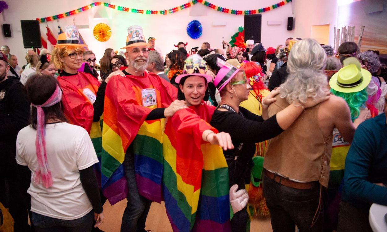 Maskerade zum Faschingsfinale in der Innenstadt