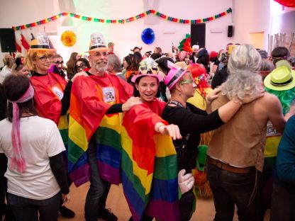 Maskerade zum Faschingsfinale in der Innenstadt