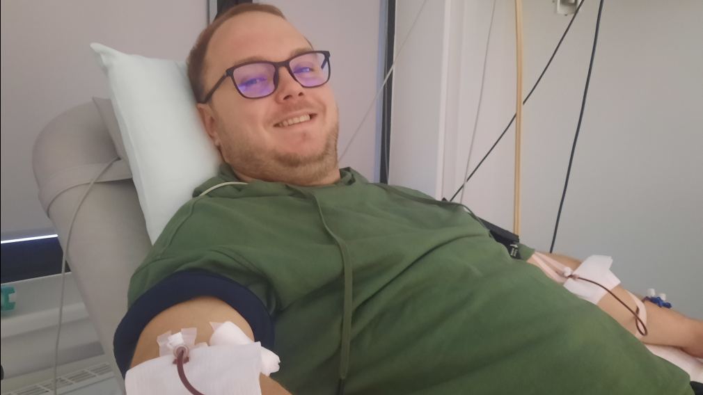 Lukas (27) aus Pasching spendete seine gesunden Stammzellen an einen Mann mittleren Alters in Mitteleuropa. Foto: Geben für Leben